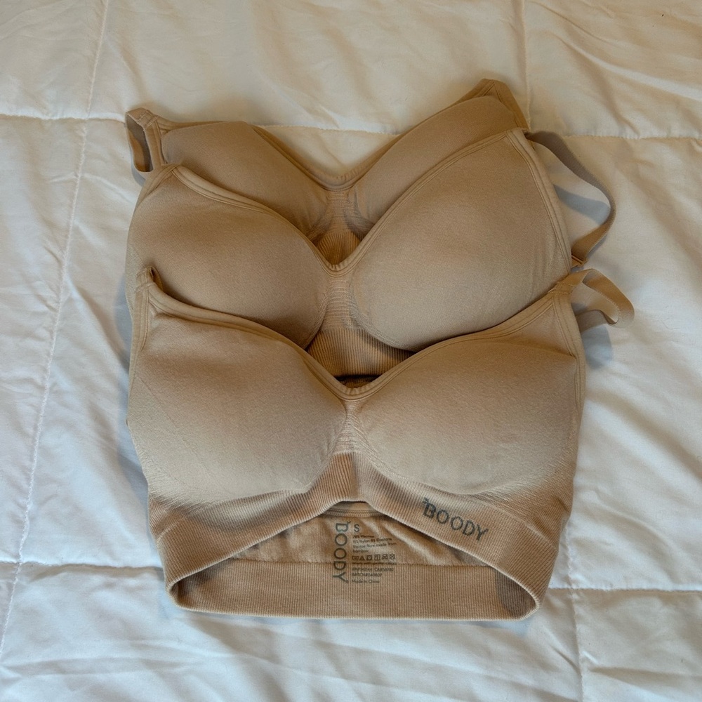 Boody Wireless T-Shirt bra, set of 3